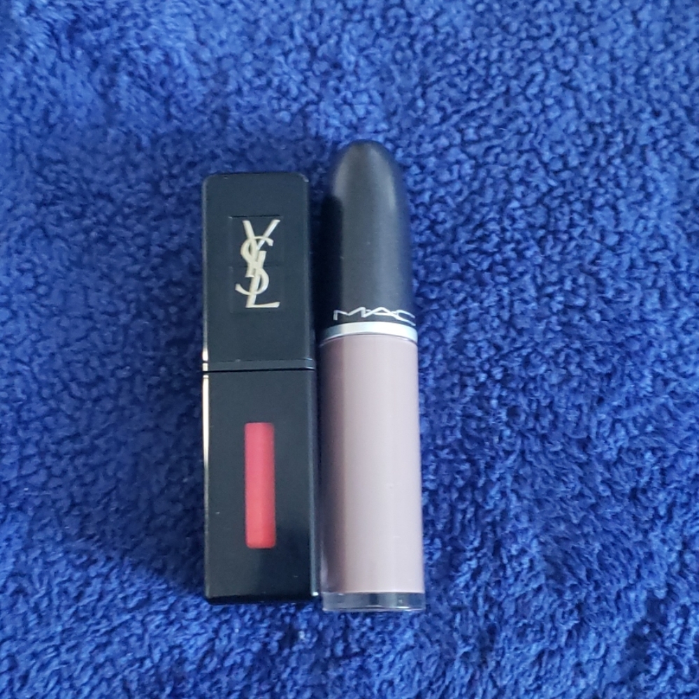 YSL Vinyl Cream & MAC Retro Matte Liquid Lip Duo